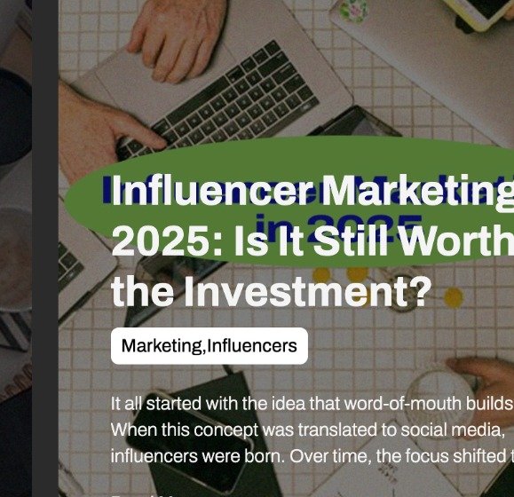 Cultark influencer marketing editorial design